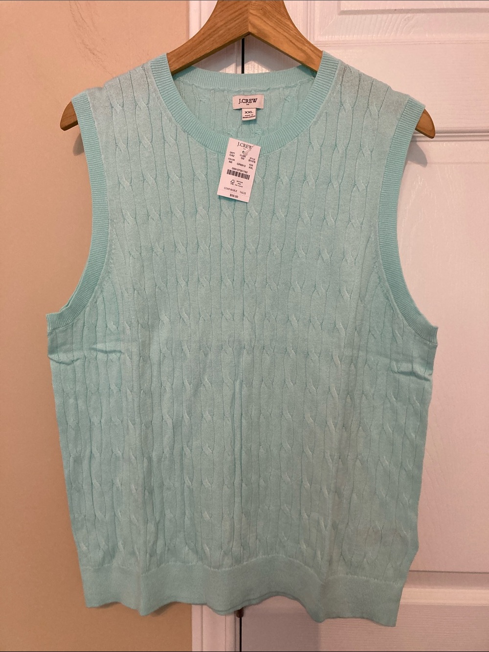 JCrew Factory cable knit sweater vest